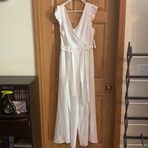White PremierAmour jumpsuit size 14